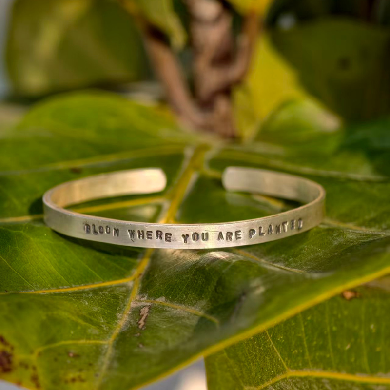 Engraved antique-style bracelet