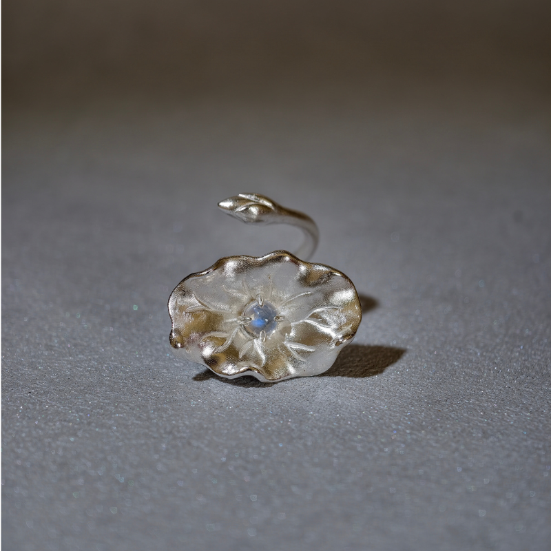 Lunar Lotus Ring