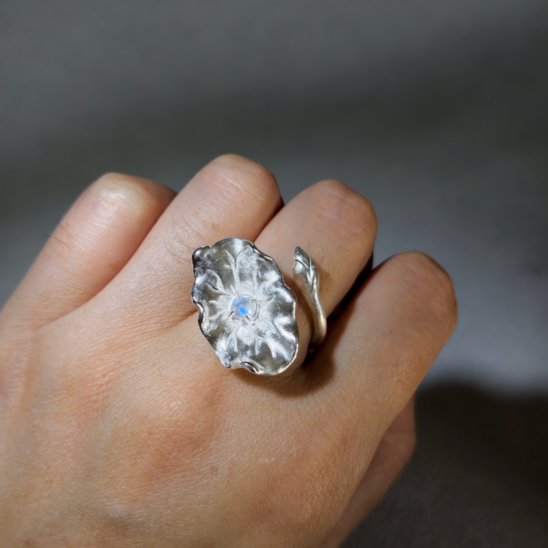 Lunar Lotus Ring