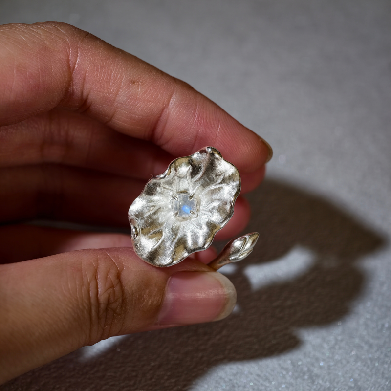 Lunar Lotus Ring